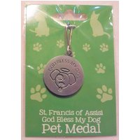 Hübscher Heiliger Franziskus Von Assisi Gott Segne Meinen Hund Haustierliebhaber Religiöse Medaille Schutz Clip-On Hübscher Heiliger Franziskus Von Assisi Gott Segne Meinen Hund Haustierliebhaber Religiöse Medaille Schutz Clip-On von Inthepalmofhishand