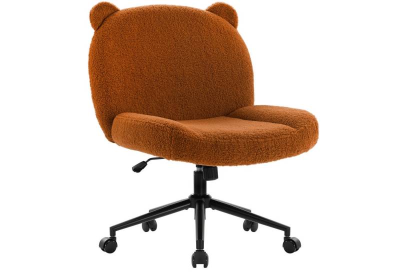 Intimate WM Heart Bürostuhl ohne Armlehne, Ergonomischer Drehstuhl mit Rollen, Höhenverstellbarer Schreibtischstuhl mit Mittlerer Rückenlehne von Intimate WM Heart