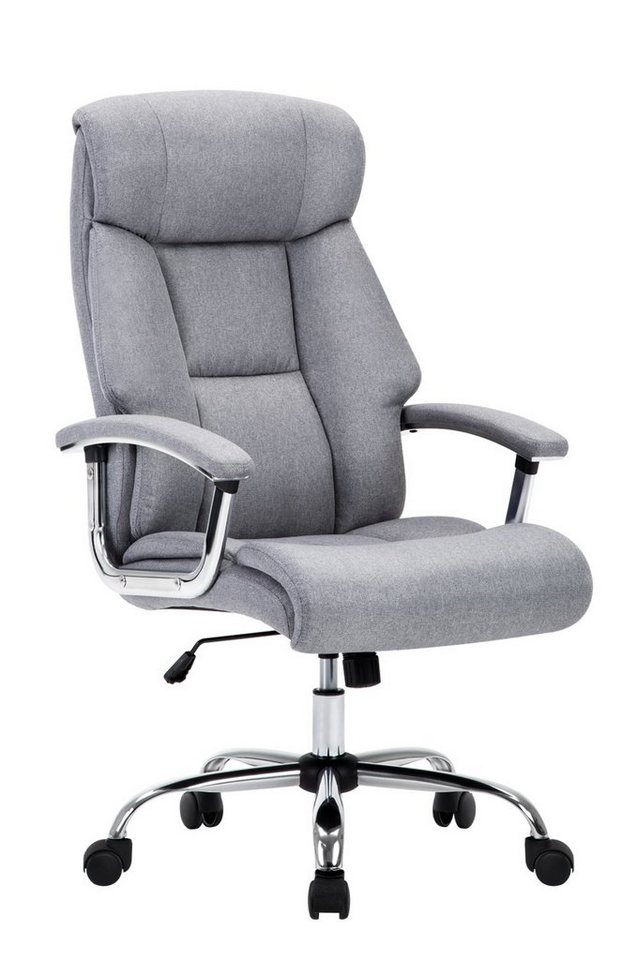 Intimate WM Heart Chefsessel Ergonomischer Bürostuhl, Stoff Schreibtischstuhl, Mit gepolsterten Armlehnen, Wippfunktion und Kopfunterstützung von Intimate WM Heart