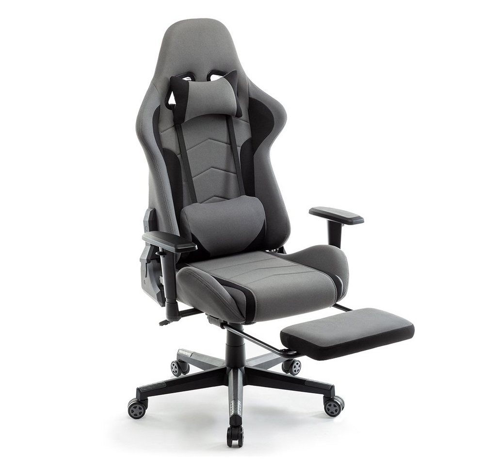 Intimate WM Heart Gaming-Stuhl Computerstuhl, Ergonomischer Bürostuhl, mit Einziehbarer Fußstütze und Hoher Rückenlehne von Intimate WM Heart