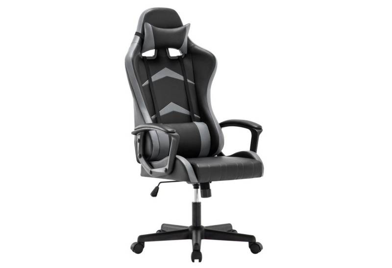 Intimate WM Heart Gaming-Stuhl Verstellbarer Ergonomischer Schreibtischstuhl mit hoher Rückenlehne, Höhenverstellbar Bürostuhl mit Kopfkissen, Lendenkissen von Intimate WM Heart