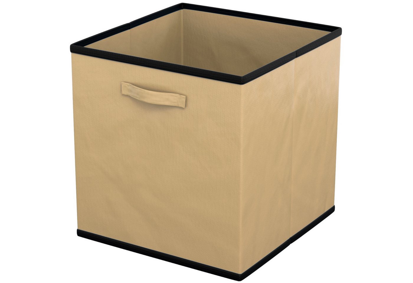 Intirilife Aufbewahrungsbox (6 St), Faltbare Aufbewahrungsbox ohne Deckel - Beige von Intirilife