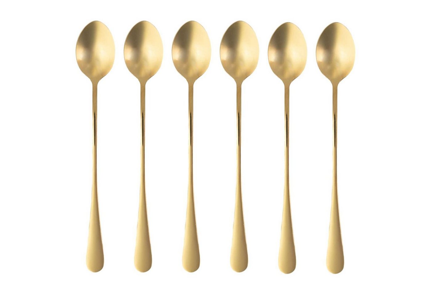 Intirilife Dessertlöffel (6 Stück), 6er Set Löffel Dessertlöffel Kaffee Latte Macchiato Longdrinks von Intirilife