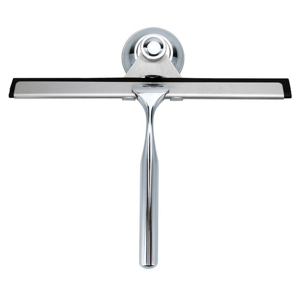Intirilife Duschabzieher, (2-St), Fensterabzieher in SILBER - Scheibenwischer mit Saugnapf Halterung von Intirilife