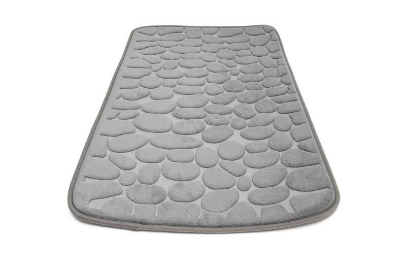 Intirilife Duschmatte, Polyester, Duschvorleger Badmatte mit Memory-Schaum für Bad und Waschküche 80x50 von Intirilife