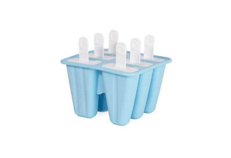 Intirilife Eisform, (1-tlg), Silikon Eisform mit 6 Mulden Eiscreme Form BPA-frei von Intirilife