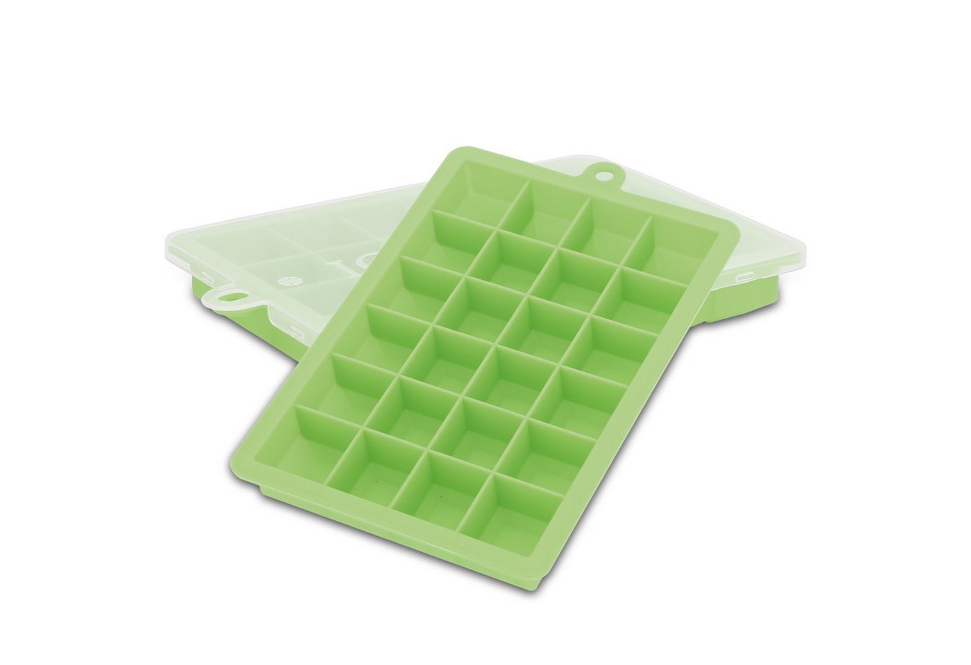 Intirilife Eiswürfelform, (2-tlg), Eiswürfelform Silikonform mit Deckel Ice Cube Form von Intirilife