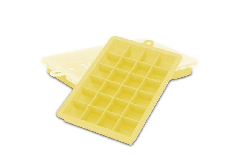 Intirilife Eiswürfelform, (2-tlg), Eiswürfelform Silikonform mit Deckel Ice Cube Form von Intirilife