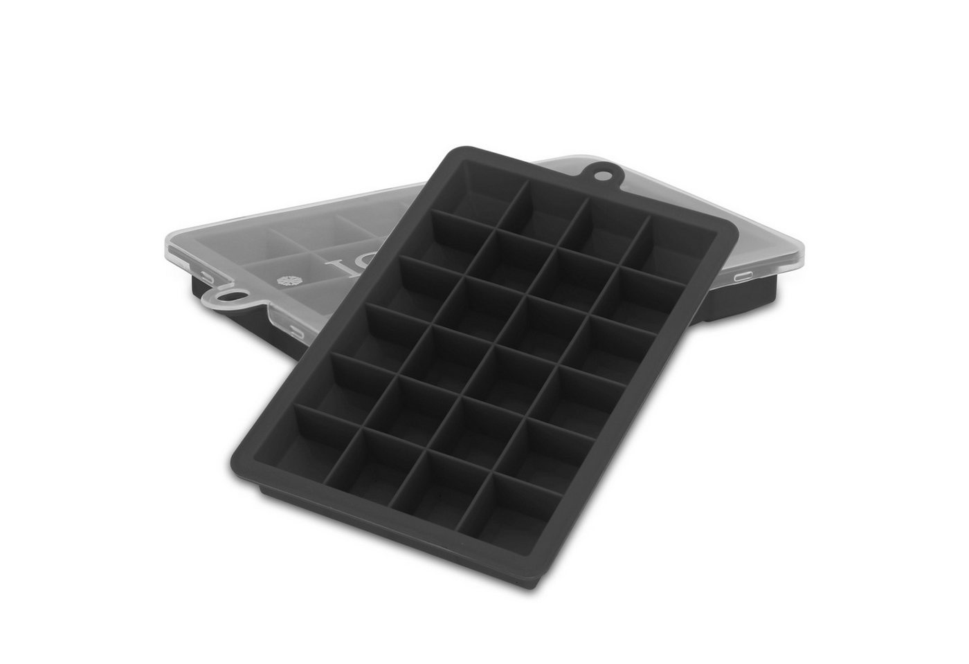 Intirilife Eiswürfelform, (2-tlg), Eiswürfelform Silikonform mit Deckel Ice Cube Form von Intirilife