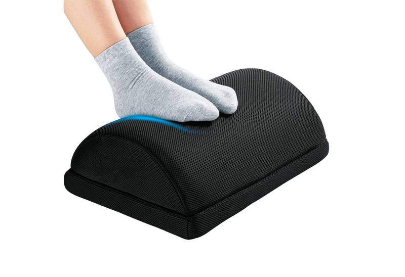 Intirilife Fußstütze, Fußablage mit Memory Schaum - Höhenverstellbar ergonomische Fußstütze von Intirilife