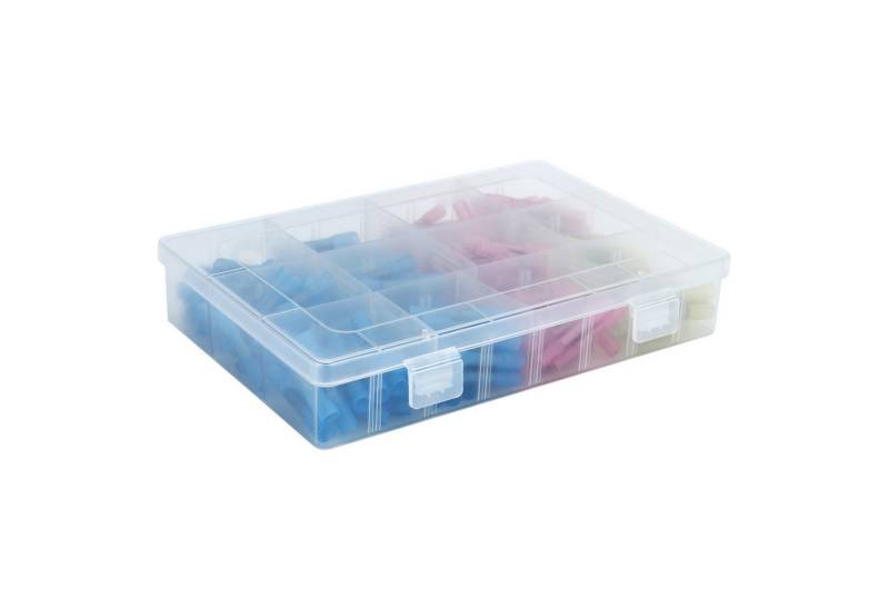 Intirilife Gerätebox (0.8 – 1.0mm dünn, 200 St), 200er Box Quetschverbinder in 3 GRÖßEN von Intirilife