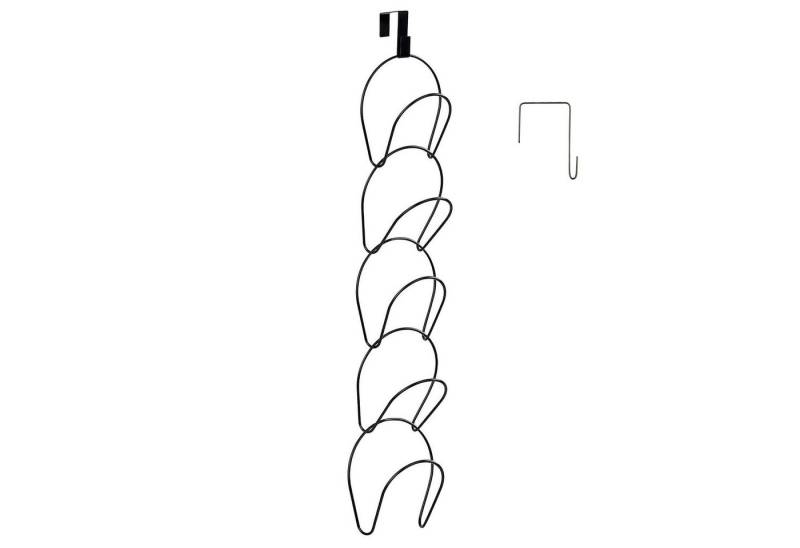 Intirilife Hängeaufbewahrung (1 St), Hut Kleider Ständer Cap Halter 5 Ringe zum Aufhängen 16.9x14.5x78cm von Intirilife