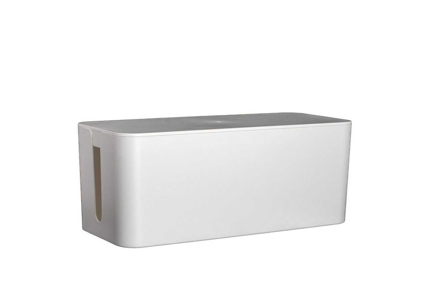 Intirilife Kabelbox, Kabelbox aus Kunststoff in Weiß - 32.1x13.6x12.7cm von Intirilife