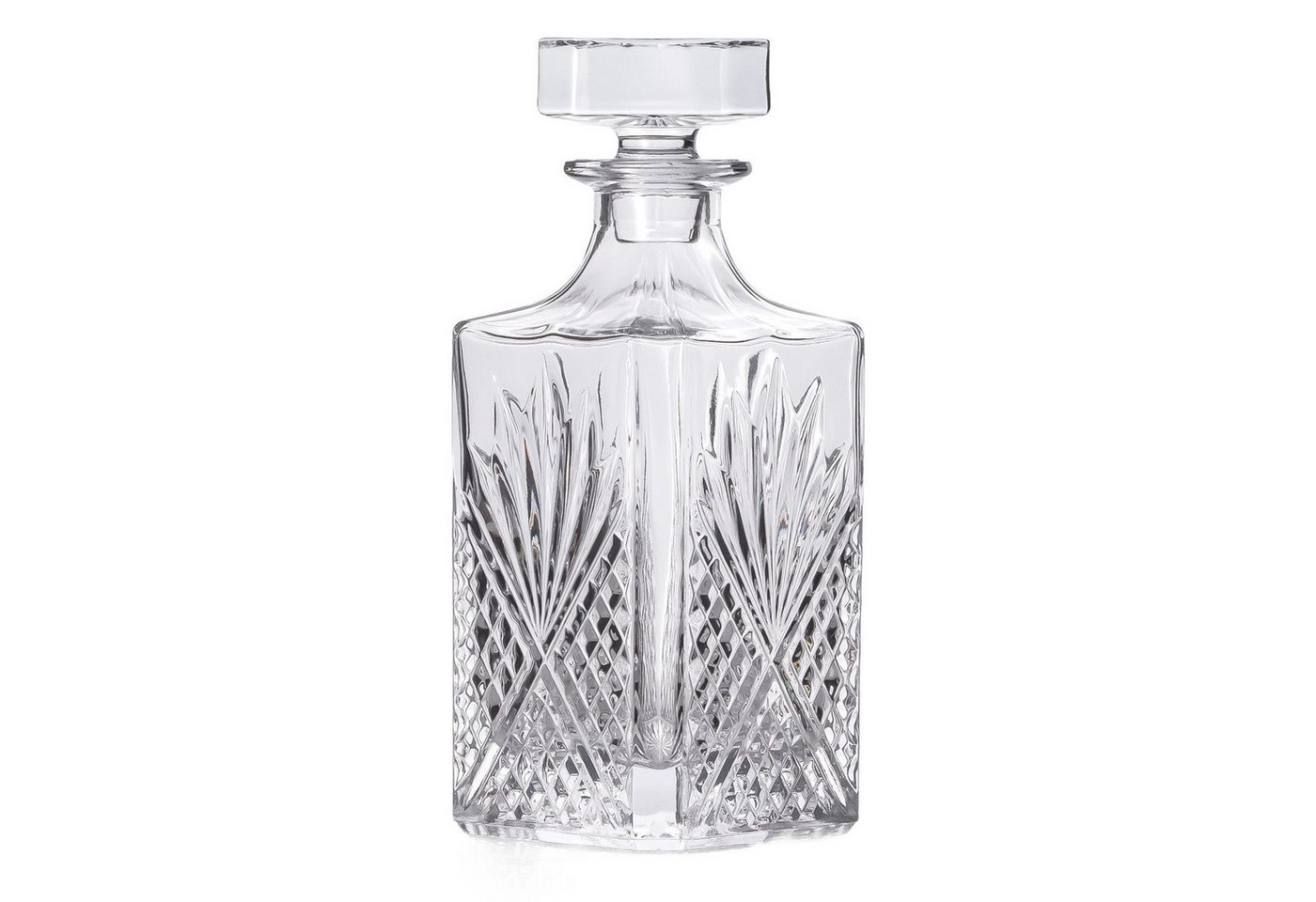 Intirilife Karaffe, (Edle Whiskey Karaffe - Füllmenge 800 ml, 1-tlg., Edle Whiskey Karaffe - Füllmenge 800 ml), Decanter für Rum, Vodka, Scotch und vieles mehr von Intirilife