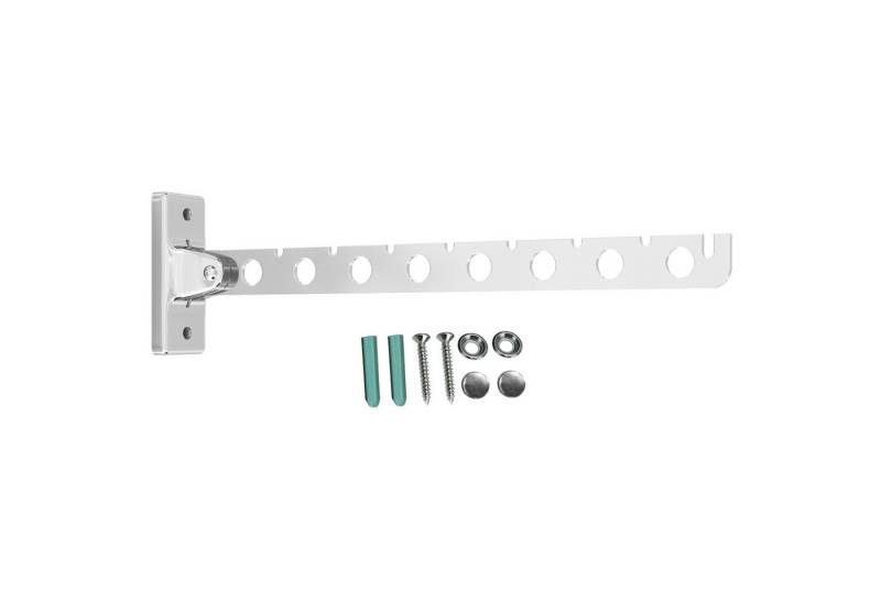 Intirilife Kleiderhaken, (2-St), 2x klappbare Kleiderstange Kleiderbügelhalter in Silber 30cm Länge von Intirilife