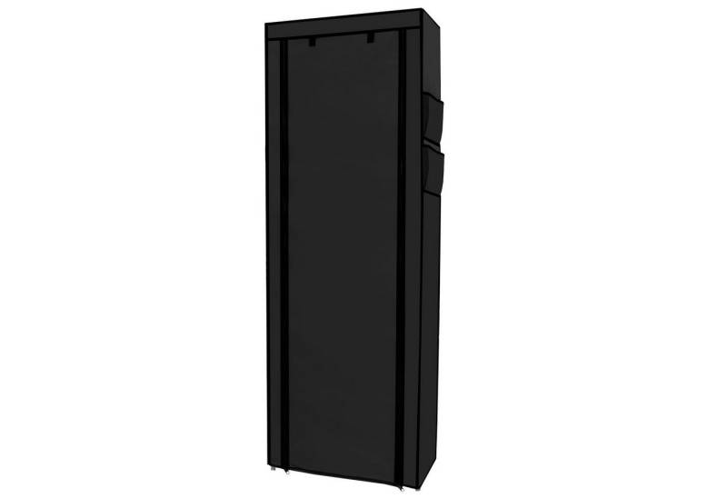 Intirilife Kleiderschrank (Stoffschrank) Faltschrank 170x58x28 cm Kleiderschrank Schuhregal mit 9 Ablagefächern von Intirilife