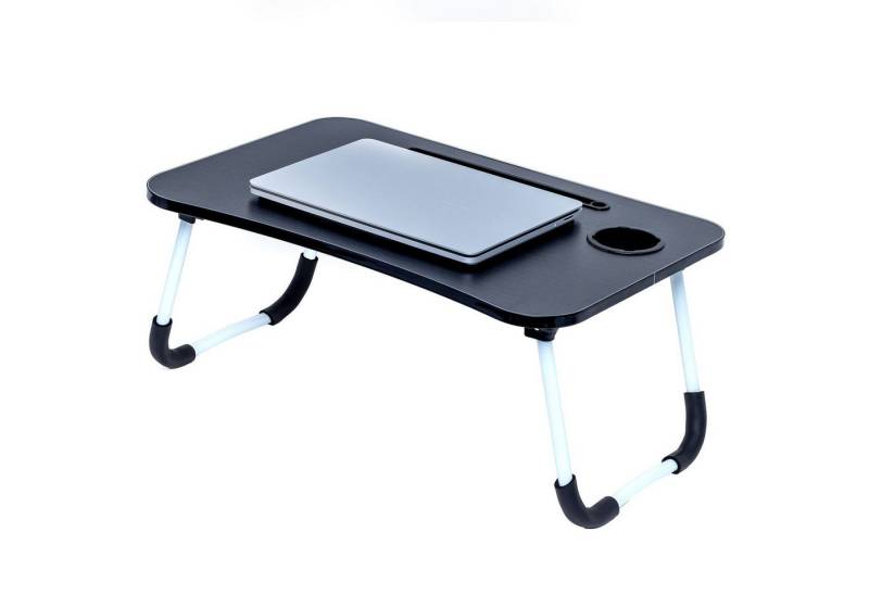 Intirilife Laptoptisch (1-St), Laptoptisch ausklappbar 60x40x28cm Lesetisch Frühstücksbrett von Intirilife