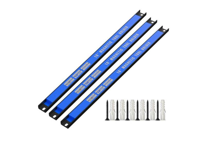 Intirilife Magnethalter (3-St), 3er Magnetleisten Set für Werkzeug Werkzeughalter 45.5 x 2.3 x 1.3 cm von Intirilife