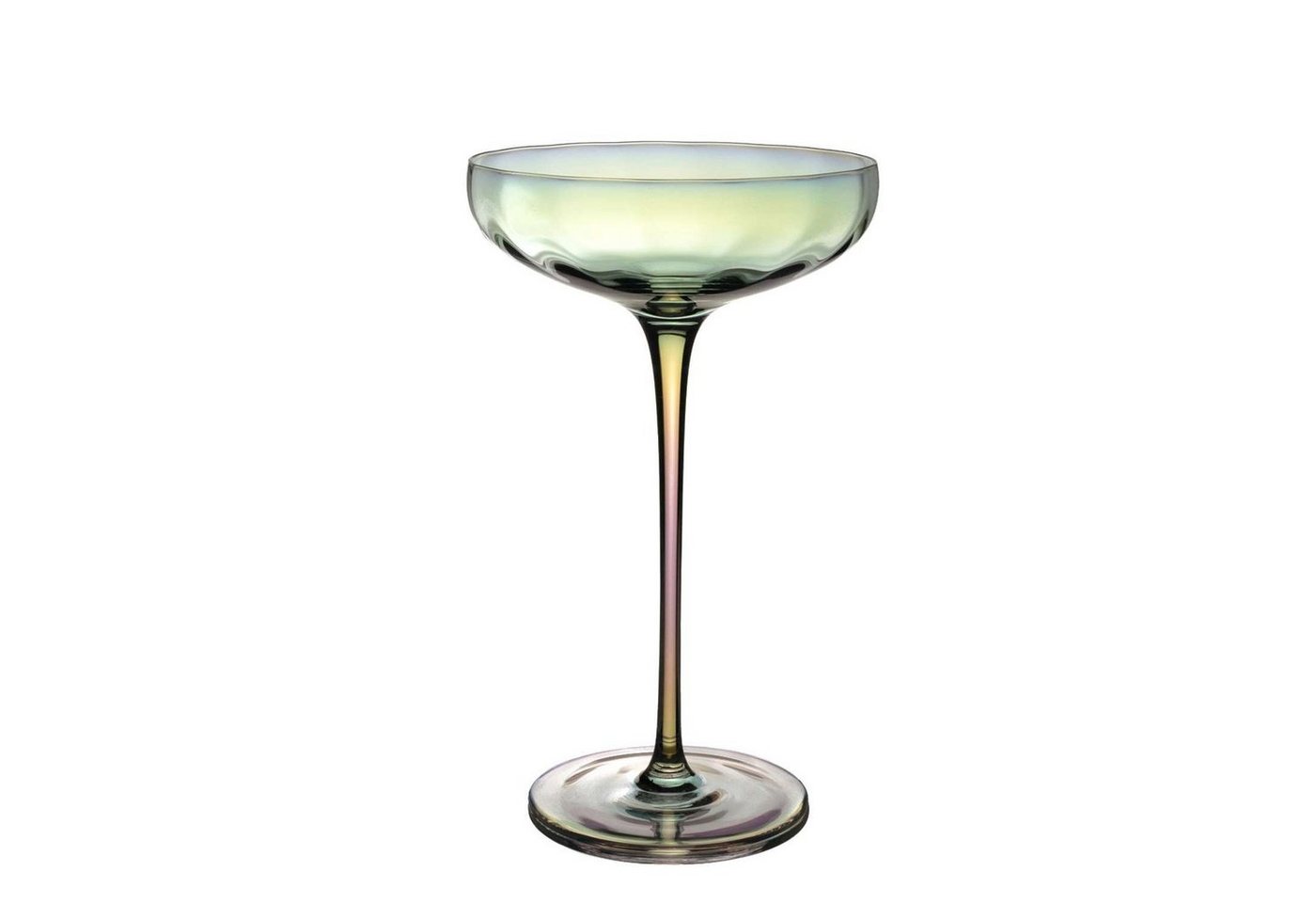 Intirilife Martiniglas, Glas, Martini Cocktail Glas Regenbogen Schimmer Wellenform 140 ml Intirilife Martiniglas, Glas, Martini Cocktail Glas Regenbogen Schimmer Wellenform 140 ml von Intirilife
