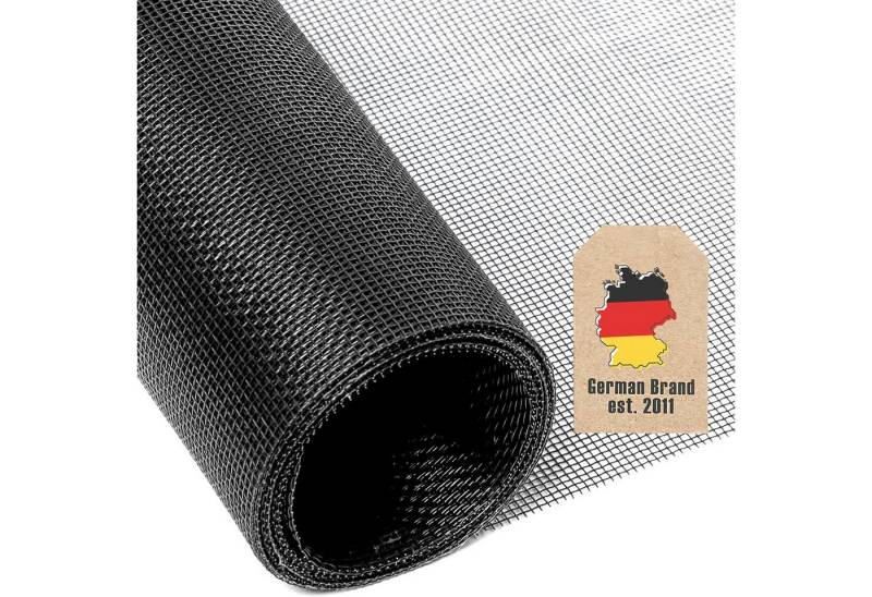 Intirilife Moskitonetz (Fliegennetz aus Fiberglas Schwarz, 1 St), Fliegennetz aus Fiberglas Schwarz Meterware von Intirilife