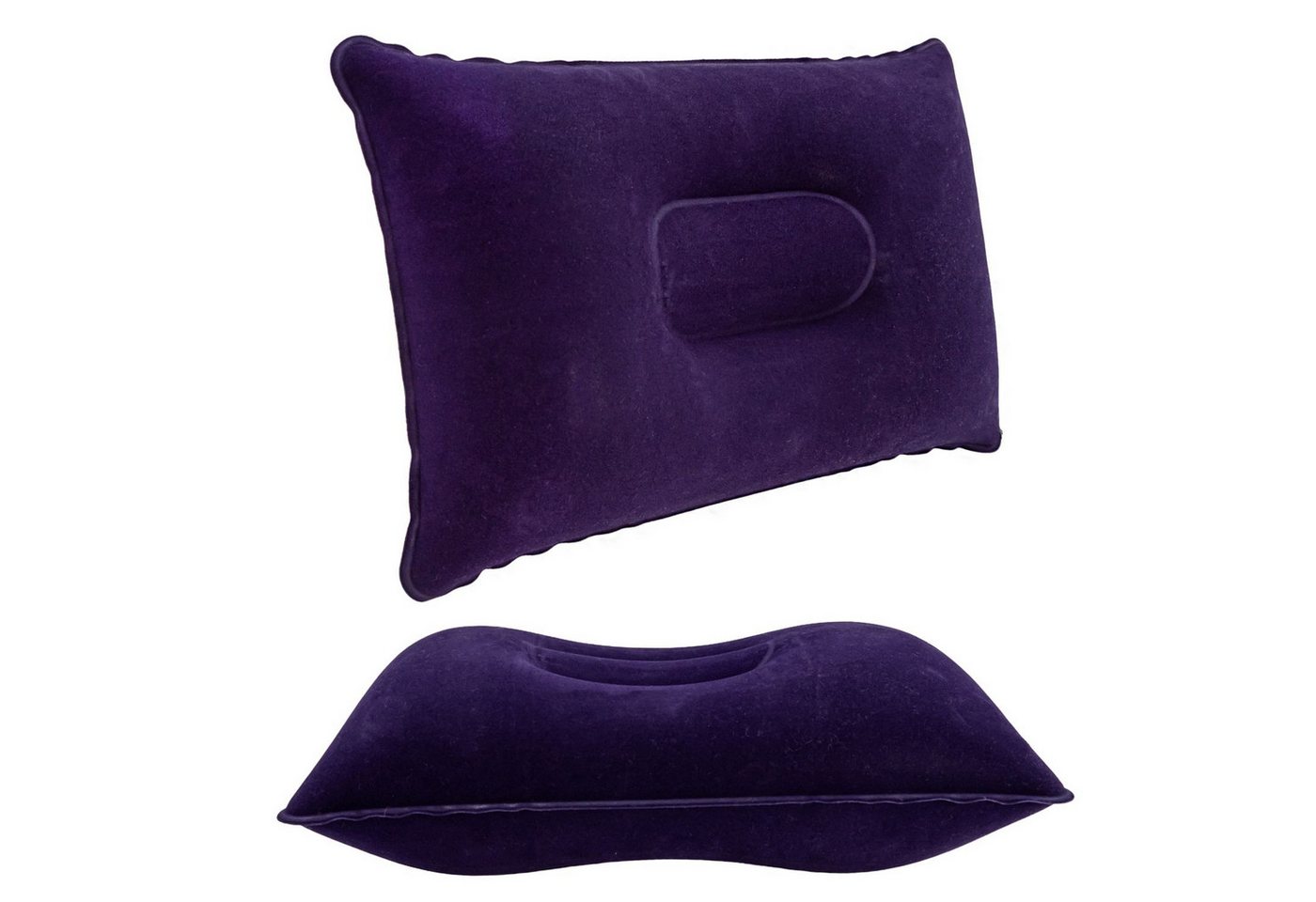 Intirilife Reisekissen, Aufblasbares Kissen in SCHWARZ, 1-tlg., Rechteckiges Kopfkissen zum Aufblasen mit ergonomischer Form Intirilife Reisekissen, Aufblasbares Kissen in SCHWARZ, 1-tlg., Rechteckiges Kopfkissen zum Aufblasen mit ergonomischer Form von Intirilife