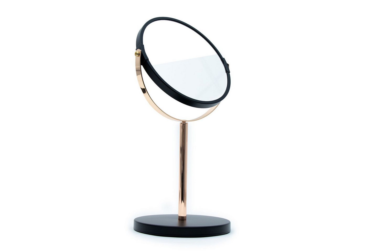 Intirilife Schminkspiegel (1-St), Kosmetikspiegel Tischspiegel 16.9 cm Doppelseitig 1x/5x Vergrößerung von Intirilife