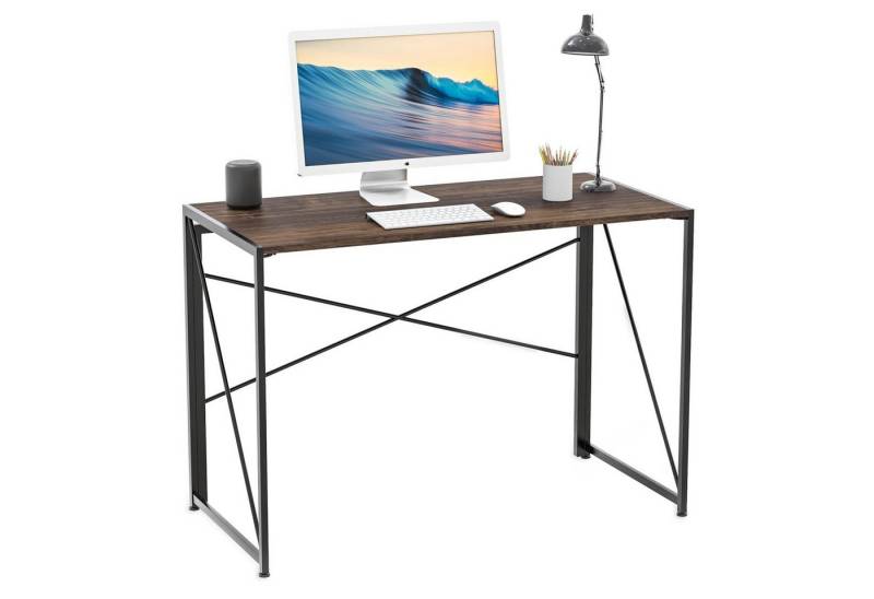 Intirilife Schreibtisch (1-St), Computer Arbeits Schreibtisch faltbarer Tisch - Größe 100x50x75cm von Intirilife