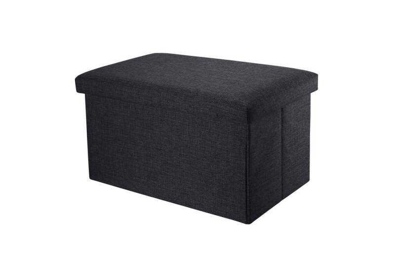 Intirilife Sitzbank, Sitzbank Faltbar 49x30x30 cm Sitzhocker Sitzwürfel Aufbewahrungsbox von Intirilife