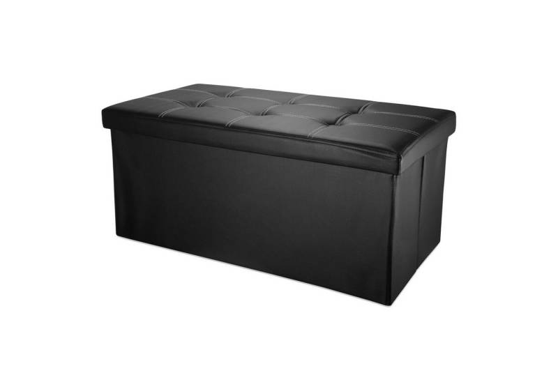 Intirilife Sitzbank (1-St), Sitzwürfel mit Stauraum und Deckel aus Kunstleder mit Polsterknöpfen von Intirilife