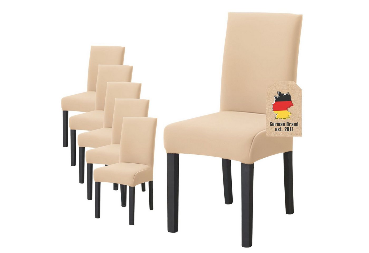 Intirilife Stuhlhusse, Stuhlbezug 38 - 45 cm Sitzfläche und 45 - 65 cm Lehnenhöhe Intirilife Stuhlhusse, Stuhlbezug 38 - 45 cm Sitzfläche und 45 - 65 cm Lehnenhöhe von Intirilife