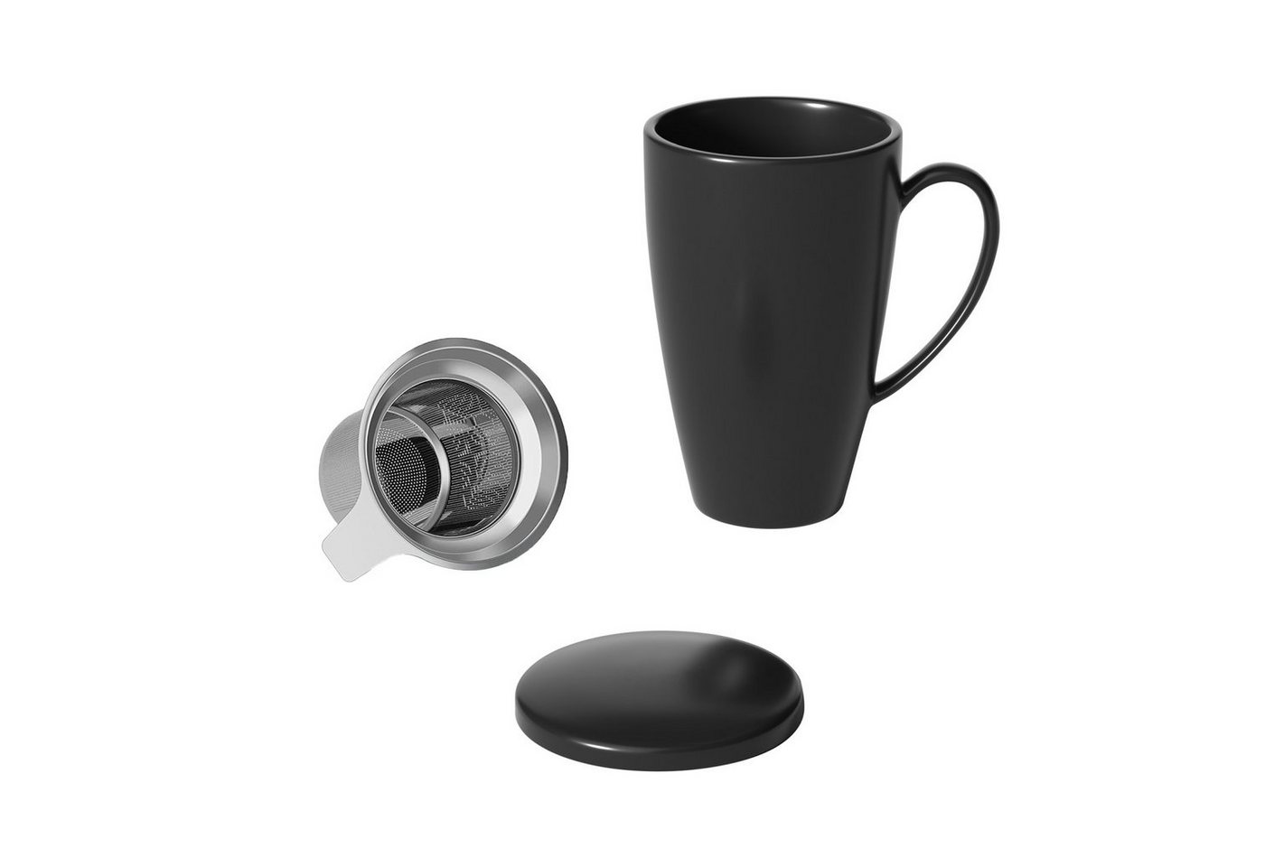 Intirilife Tasse, Keramik, Für leckeren Kaffee- und Teegenuss wann immer Sie möchten von Intirilife