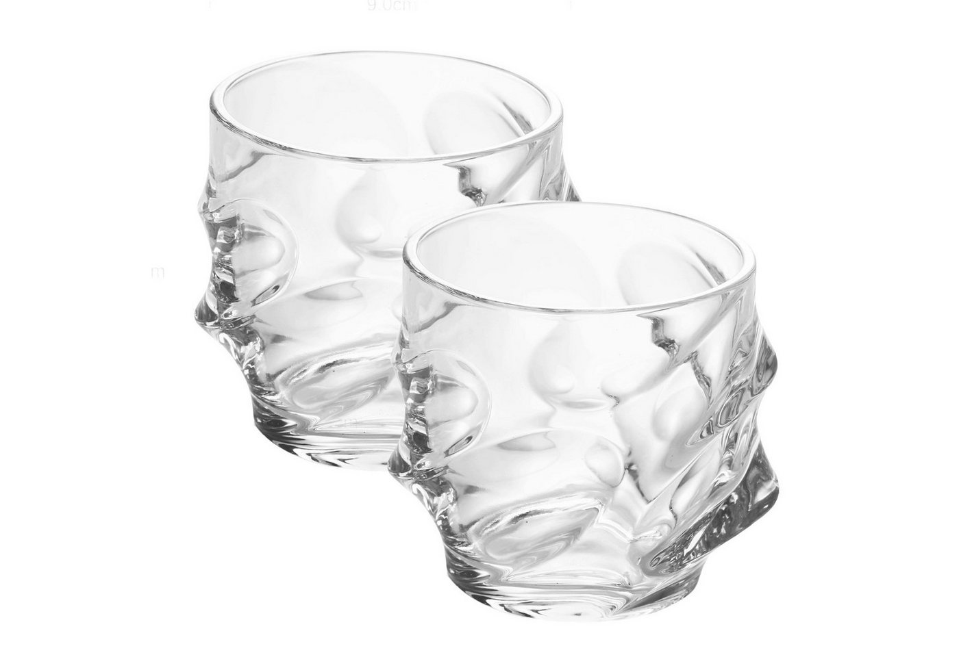 Intirilife Whiskyglas, Glas, Old Fashioned Whiskey Kristallglas von Intirilife