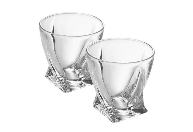 Intirilife Whiskyglas, Glas, Old Fashioned Whiskey Kristallglas von Intirilife