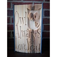 Eule Immer Lieben Sie Buch Falten Eule Immer Lieben Sie Buch Falten von IntoTheFoldsBoutique