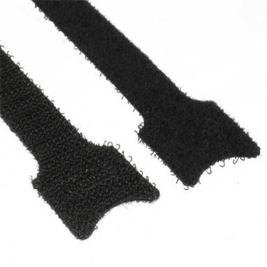 InLine® Kabelbinder 12x150mm, Klett-Verschluss, 10er, schwarz von Intos