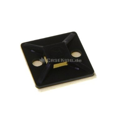 InLine Befestigungssockel für Kabelbinder 40x40mm selbstklebend schwarz 10St von Intos
