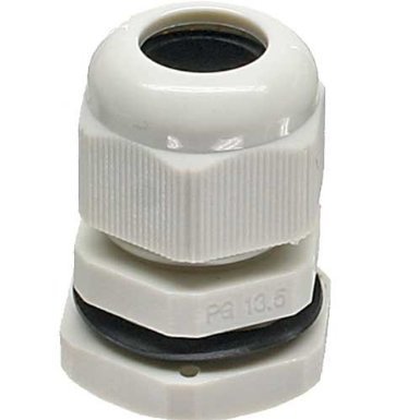 Inline® Kabeldurchführung Nylon IP68 4-8mm, grau, 10 Stück von Intos