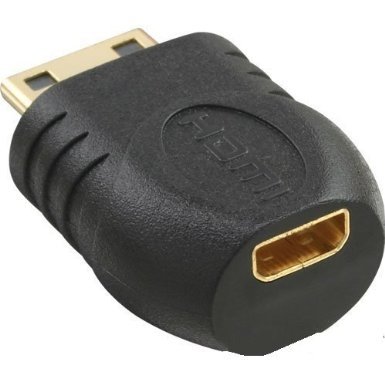 Inline HDMI Adapter C Stecker auf D Buchse vergoldete Kontakte schwarz Inline HDMI Adapter C Stecker auf D Buchse vergoldete Kontakte schwarz von Intos