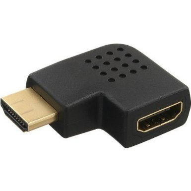Inline HDMI Adapter Stecker/Buchse seitlich rechts gewinkelt verg. schwarz Inline HDMI Adapter Stecker/Buchse seitlich rechts gewinkelt verg. schwarz von Intos