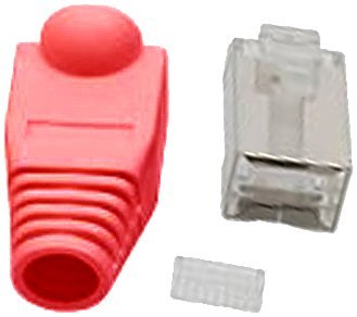 Intos Crimpstecker rot RJ45 geschirmt,mit Knickschutz und Einfädelhilfe,10er Pack Intos Crimpstecker rot RJ45 geschirmt,mit Knickschutz und Einfädelhilfe,10er Pack von Intos