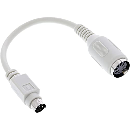 InLine 39340 Tastatur-Adapterkabel, 5pol DIN-Buchse an PS/2-Stecker, Länge: ca. 10cm InLine 39340 Tastatur-Adapterkabel, 5pol DIN-Buchse an PS/2-Stecker, Länge: ca. 10cm von InLine