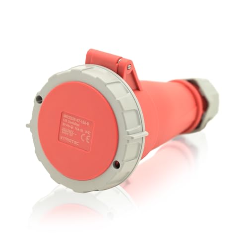 CEE Starkstrom Steckdose Intratec 16A 400V 6h IP67 (spritzwassergeschützt) 5-polig (3P+N+E): IEC-60309 Industrie und Mehrphasenstecker robuste Industriequalität von intratec 100% Shopping