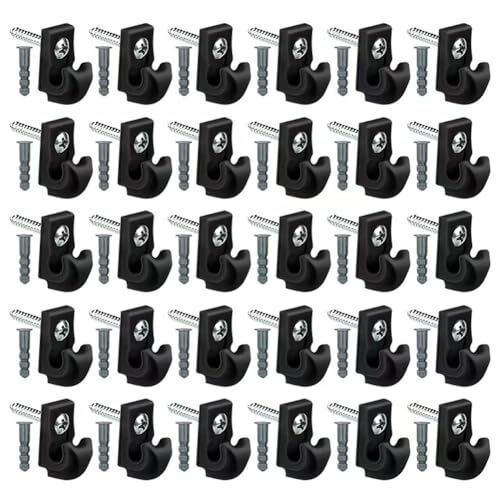 Introti 30 Stück feste Halterung Trockenbau Drahtregal Rückwand Clips (B) von Introti
