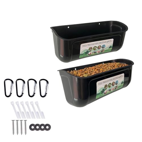 Introti Hühner Ziege Hängender Zaun Futterspender Wassertrog für Hirsch Ente Hund und Ferkel G von Introti