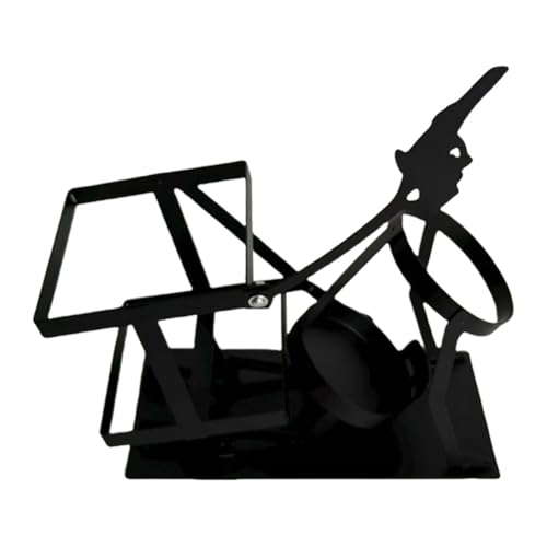 Introti Totenkopf-Flaschenständer Steampunk-Stil Getränkeständer für Whiskey Bier (schwarz) von Introti