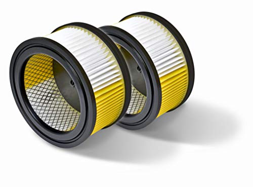 Invest 2x Patronenfilter Rund-Filter ersetzt 6.414-960.0 geeginet für Kärcher WD 4.200 WD 4 WD 5.999 WD 5 WD 4.250 WD 4.290 WD 4.500 WD 5.300 WD 5.400 WD 5.450 WD 5.470 WD 5.500M WD 5.600MP von Invest