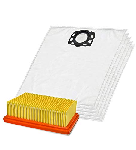 Invest 5 Staubsaugerbeutel + 1 Filter geeignet für Kärcher 2.863-006.0 WD4 WD5 WD6 MV4 MV5 MV6 Staubsaugerbeutel-Typ KA 33 Flachfaltenfilter 2.863-005.0 Invest 5 Staubsaugerbeutel + 1 Filter geeignet für Kärcher 2.863-006.0 WD4 WD5 WD6 MV4 MV5 MV6 Staubsaugerbeutel-Typ KA 33 Flachfaltenfilter 2.863-005.0 von Invest