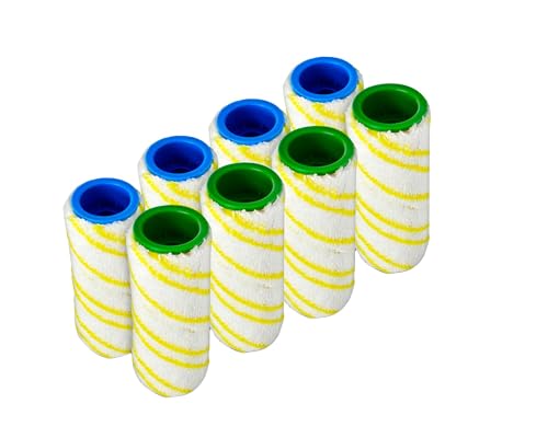 Invest 8 Stück Ersatzrollen Kompatibel mit Kärcher FC5 FC7 FC3 FC3D Staubsaugerbürste Kärcher 2.055-006.0 Ersatzrollen Bürstenrolle von Invest