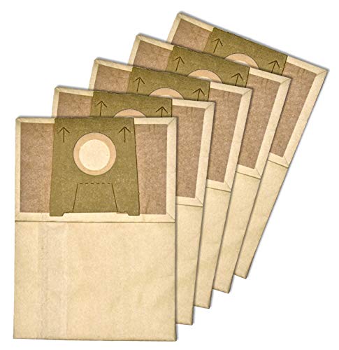 Invest - Staubsaugerbeutel Ersatz, Filtertüten Beutel Kompatibel mit Bosch Activa 60-69, Activa Magic, Alpha 20-22, Alpha 24-29, BBS 10 … Aplha, BBS 10 … Solidia - Braun, 5 Stück von Invest
