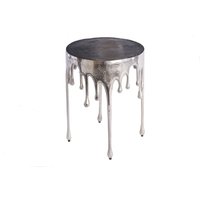 Beistelltisch Aluminium in Silber 37 x 37 cm von Invicta Interior